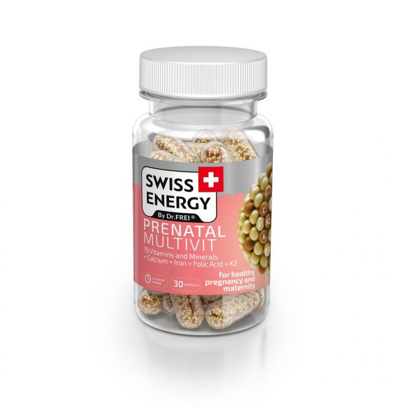 Viên nang bổ sung vitamin cho phụ nữ mang thai và cho con bú - Swiss Energy Prenatal Multivit