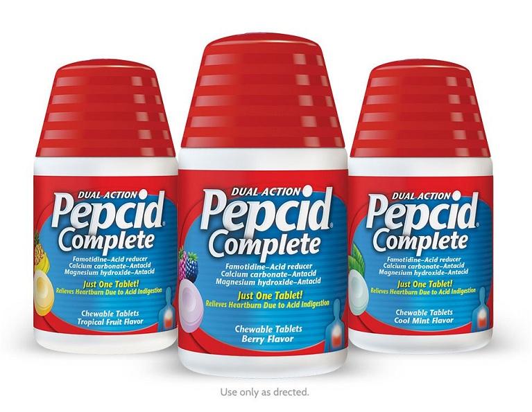 Viên nhai trị đau bao tử, giảm ợ nóng Pepcid