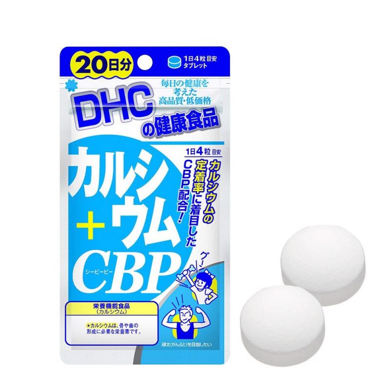 Viên uống bổ sung Canxi DHC Calcium + CBP 20 ngày