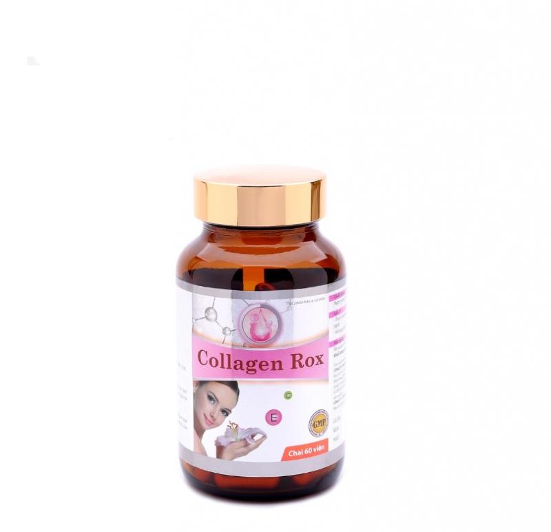 Viên uống đẹp da Collagen Rox HDPHARMA Vitamin E C giảm nám sạm da 60 viên
