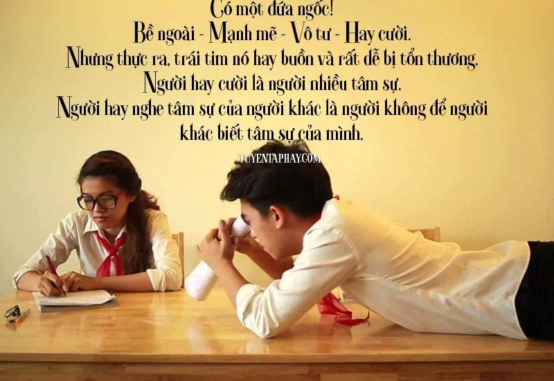 Tuổi học trò đừng để con tim lấn áp lí trí mà hãy để ý chí chiến thắng con tim.